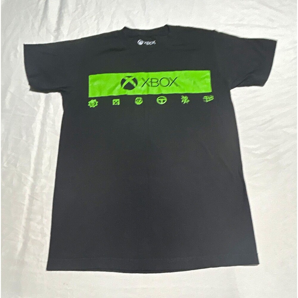 Xbox Video Game Logo Graphic T-Shirt Ripple Junction Black Mens Size Small S